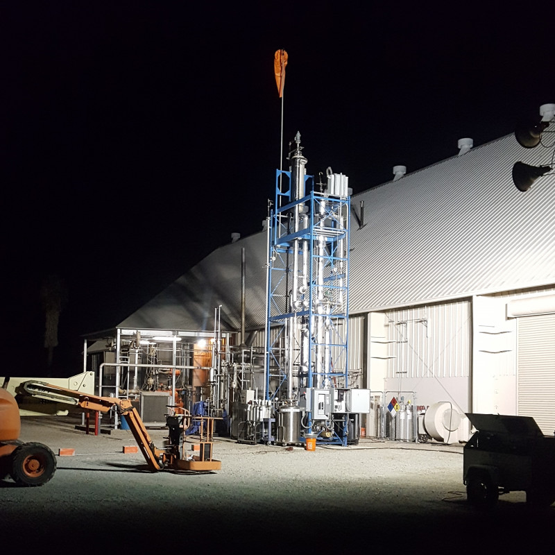 Pilot plant Mixed Alcohols; © Matt Hoffman, West Biofuels